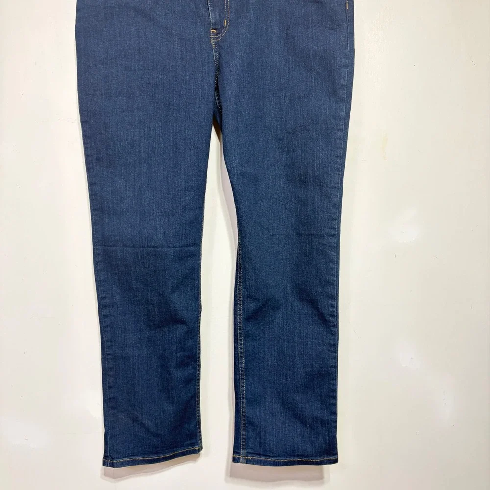 LL Bean BeanFlex Standard Athletic Jeans 36x29 Dark Wash CoolMax Stretch 507485